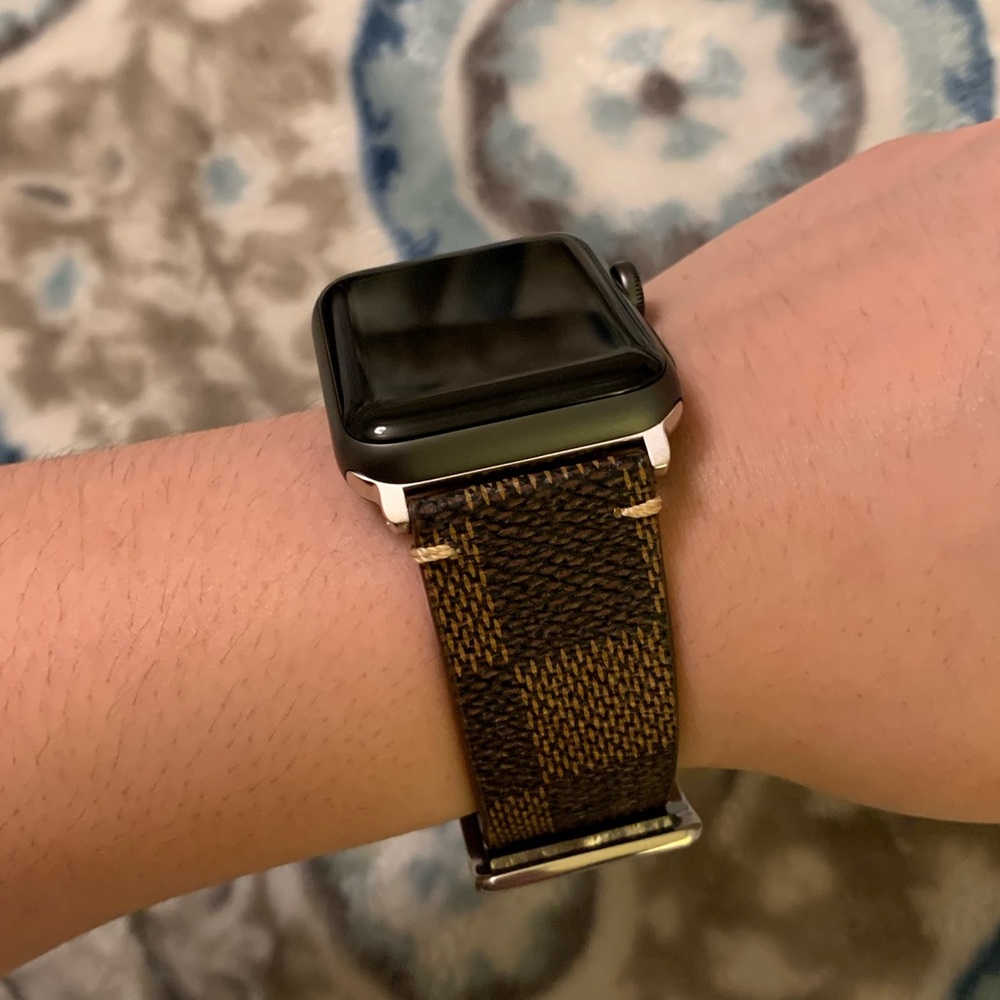 Brown Checkered 42mm Apple Watch Band